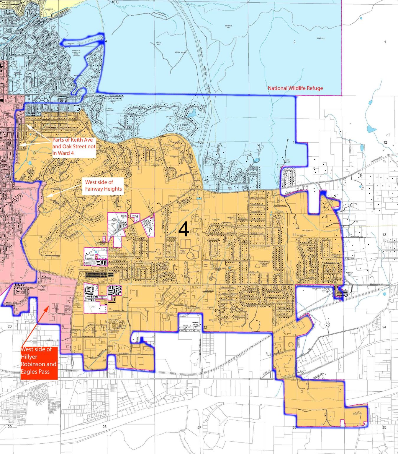 Proposed deannexation map